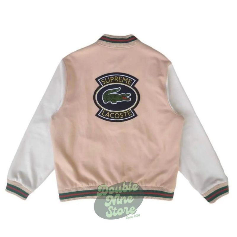 Supreme x Lacoste Wool Varsity 100% Authentic (Jaket Second/bekas Brand)