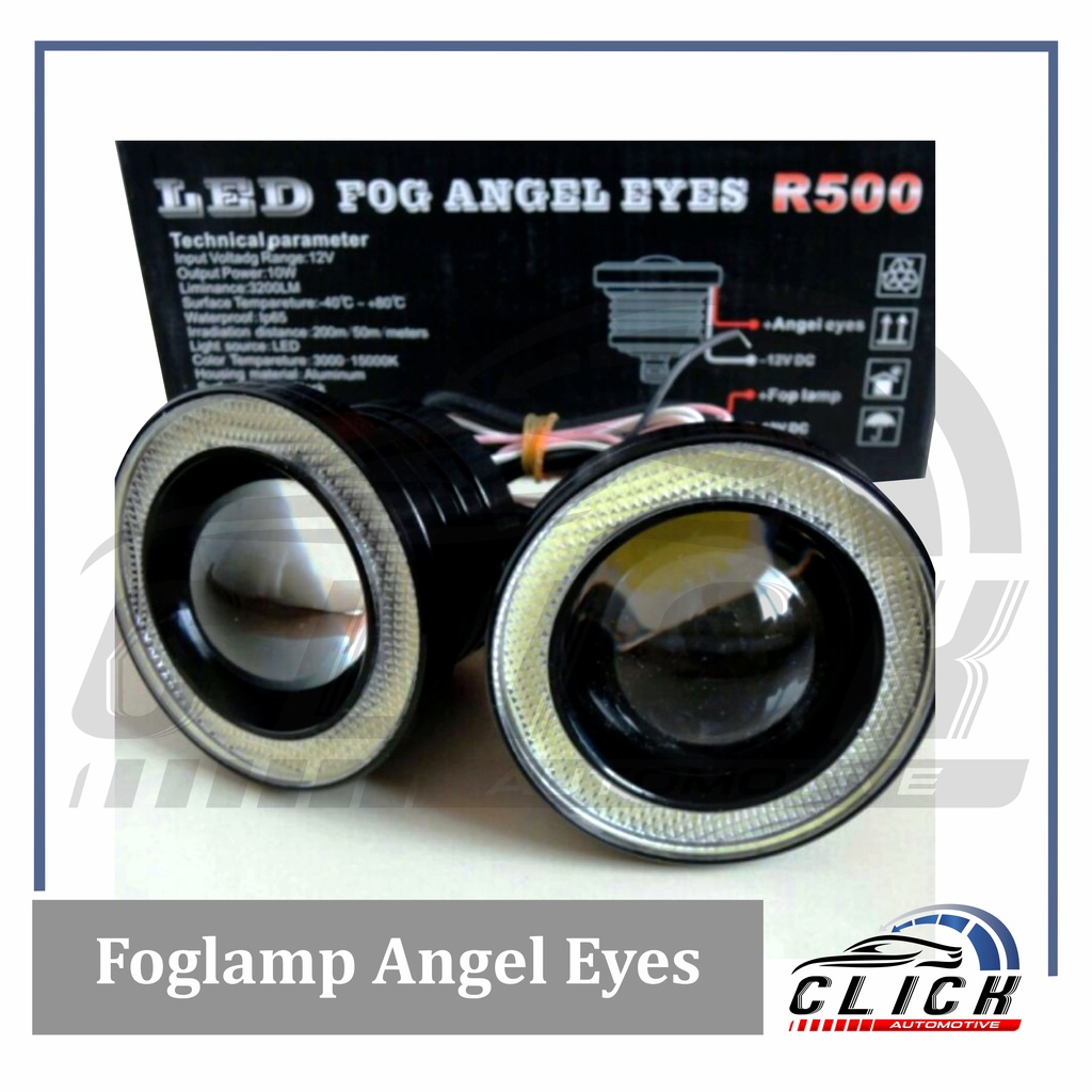 Foglamp led Angel eyes 89 mm /  Led Fog Lamp Angel Eye Mobil Universal