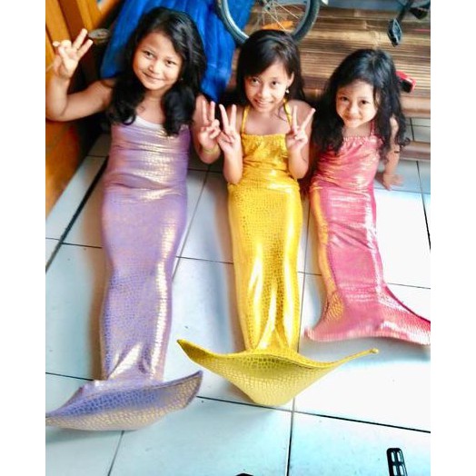 Baju Renang dress mermaid putri duyung mainan anak Baju Renang dress mermaid putri duyung mainan anak