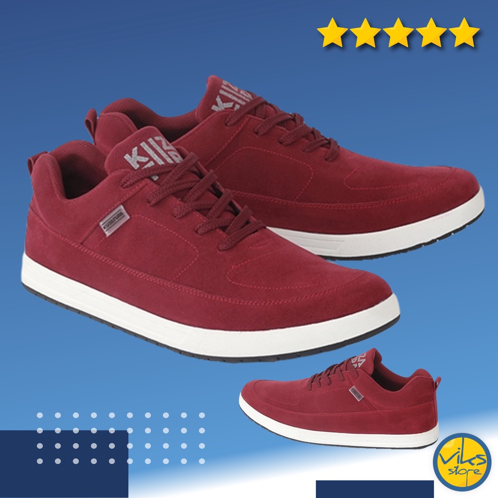 Sepatu Sneakers Pria Cowok Tali Style Casual Distro Kuzatura Original Suede Lokal Premium Elegan