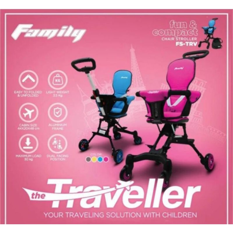 Family stroller traveller FS-TRV kereta dorong lipat bayi