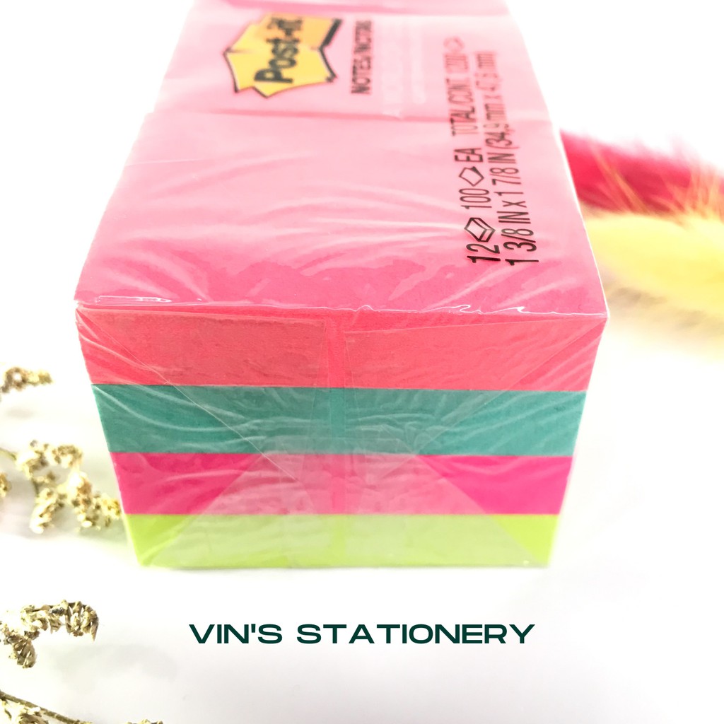 

ORIGINAL STICKY NOTE / POST IT 653 3M WARNA WARNI PER SATUAN / PAD