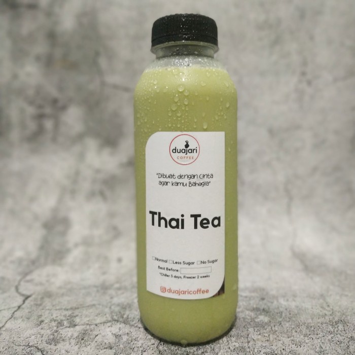 

RTD Thai Green Tea Latte 1 Liter | Creamy Thai Tea by Duajari Coffee