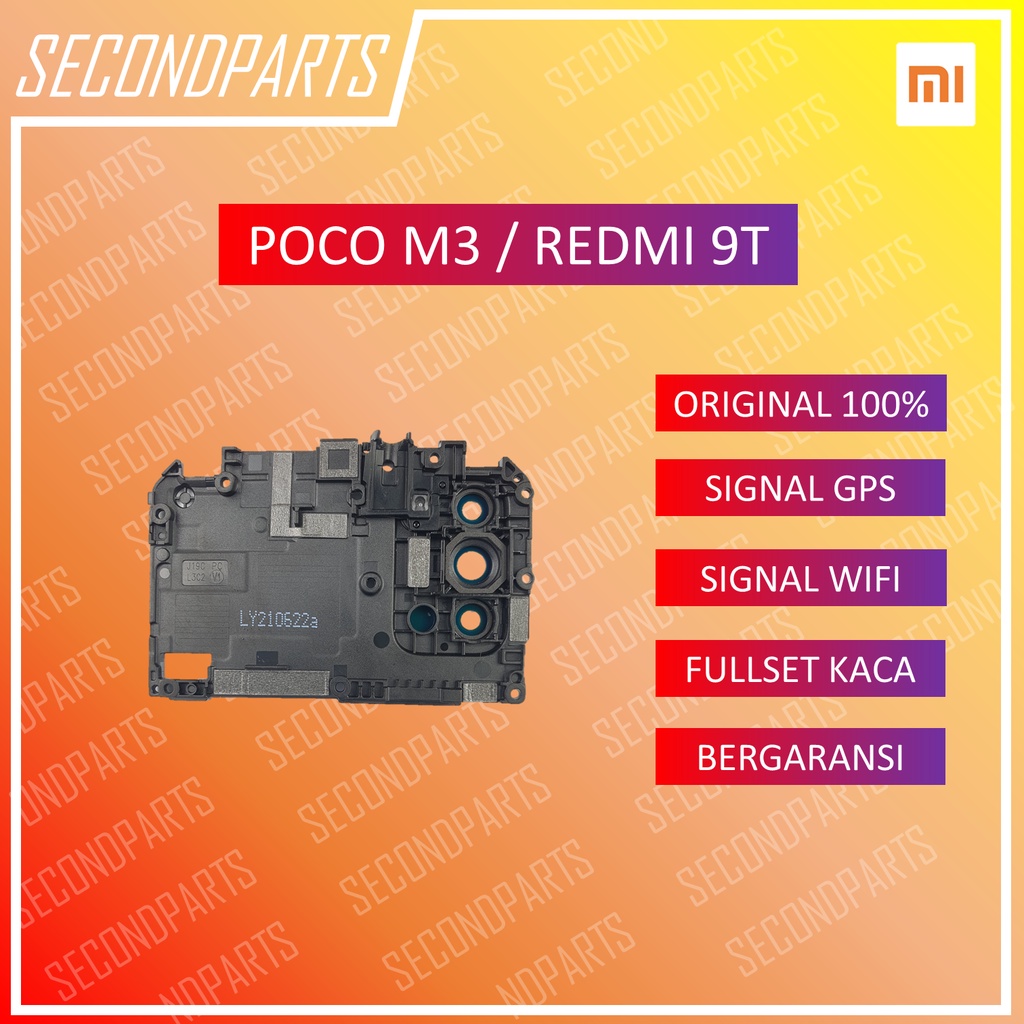 COVER MESIN COVER  TUTUP RANGKA KAMERA ATAS FOR WIFI DAN GPS XIAOMI POCO M3 / REDMI 9T ORIGINAL COPOTAN