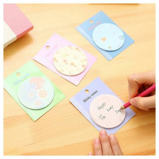 

Stick Note Memo Bulat Warna Warni