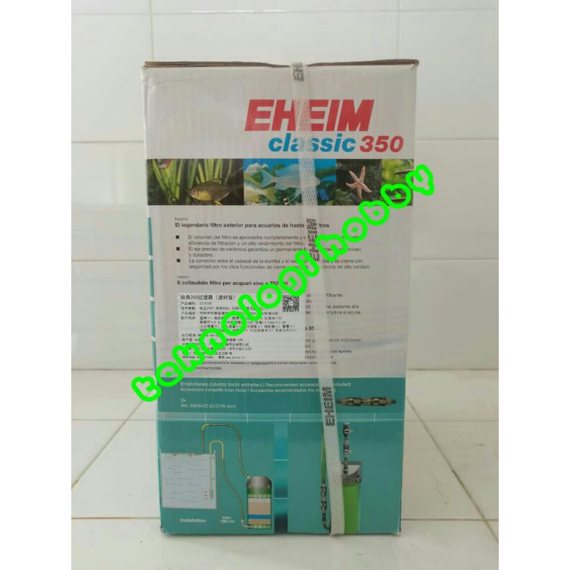 Filter Saringan External Eheim Classic 350 Canister 2215 Paket Lengkap Media