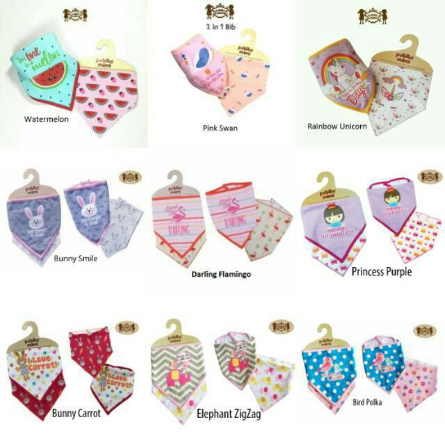 Petite Mimi Bib 2in1 2Pcs Random