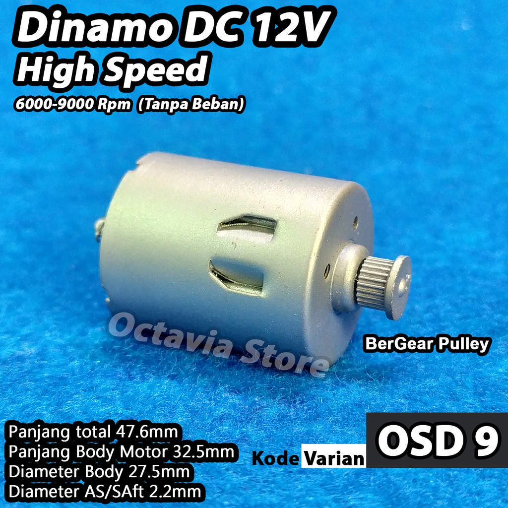 Dinamo DC 12V 24V 38V dan Belt Generator listrik mini