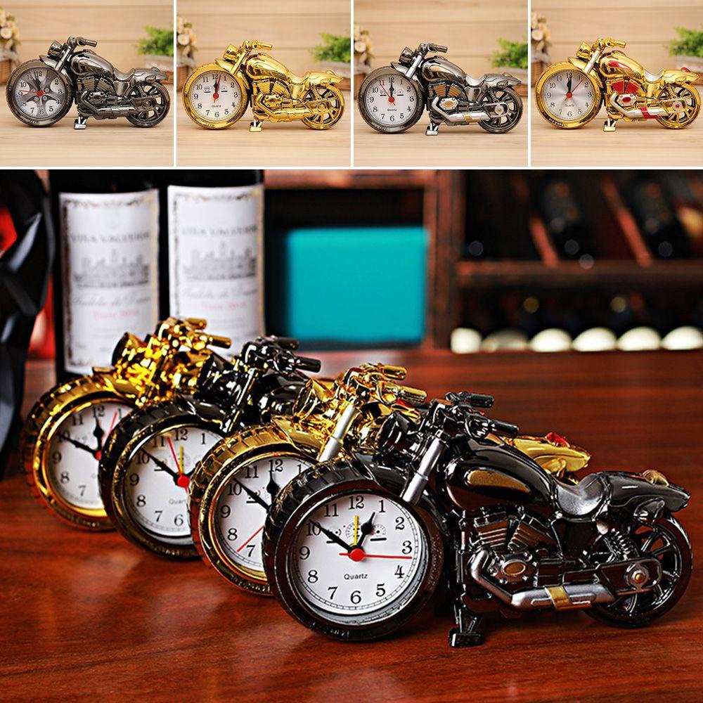 Top Motor Alarm Clock Retro Jam Meja Hadiah Ulang Tahun Ornamen Untuk Anak