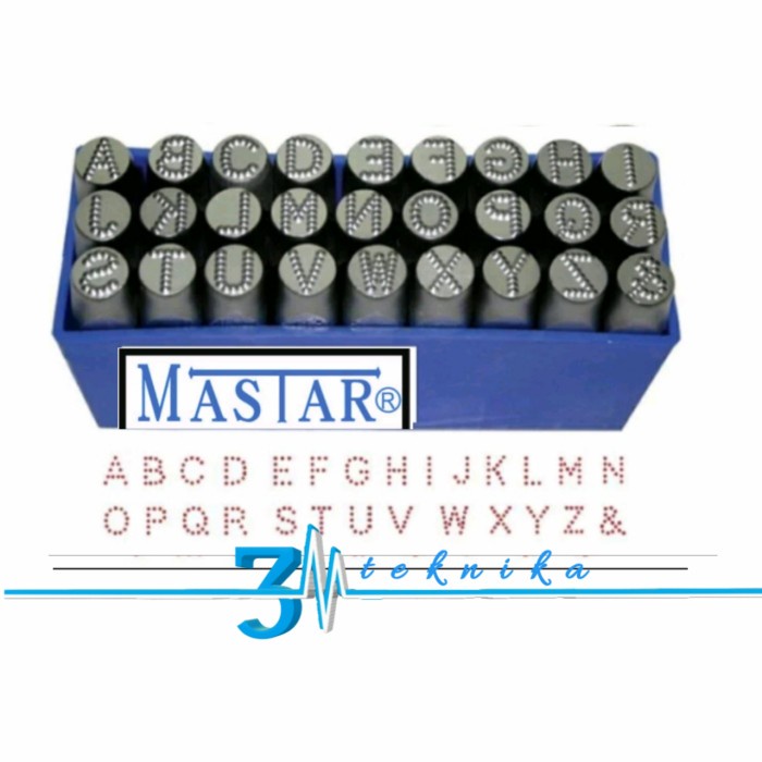 

Ketok Huruf Nomber Bintik 12mm Letter Point Stamp Punch Dot MASTAR(3M)