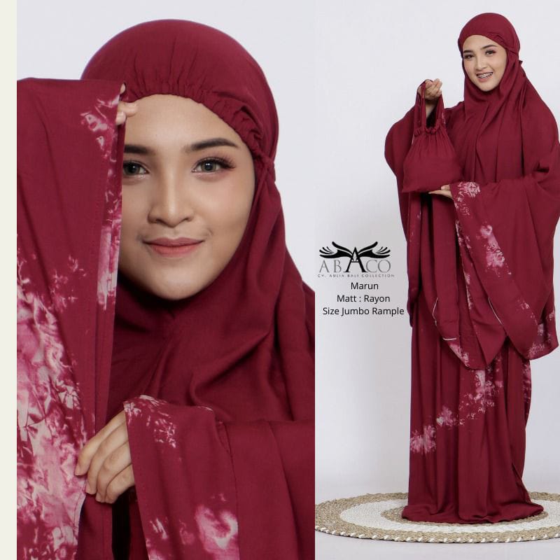 MUKENA BALI JUMBO REMPEL SMOKE