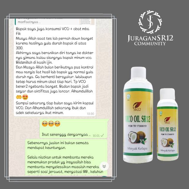 VCO KAPSUL &amp; CAIR ORIGONAL BPOM / SR12 VCO COCONUT OIL ORIGINAL