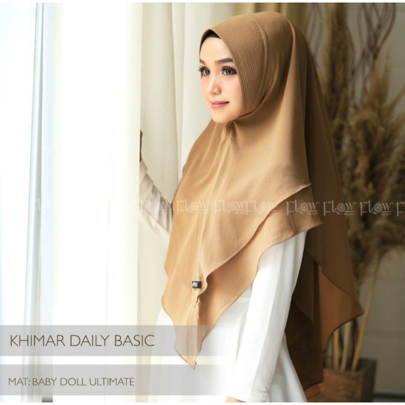 khimar daily basic ori flow-Caramel