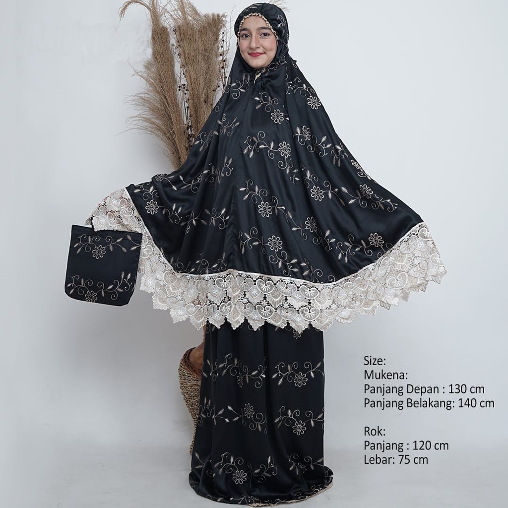 Mukena Jumbo Dewasa Garcia mukena bordir motif