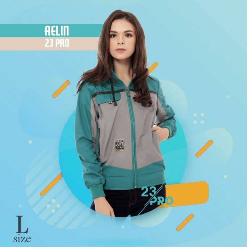 AELIN JAKET PARASUT WANITA / Jaket Parasut Wanita / Jaket Wanita / Jaket Parasut Taslan