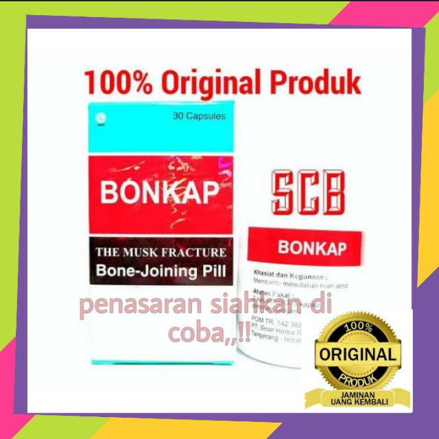 Obat nyeri linu sakit retak patah tulang kapsul cina pil pill THE MUSK FRACTURE Bone joining Capsule