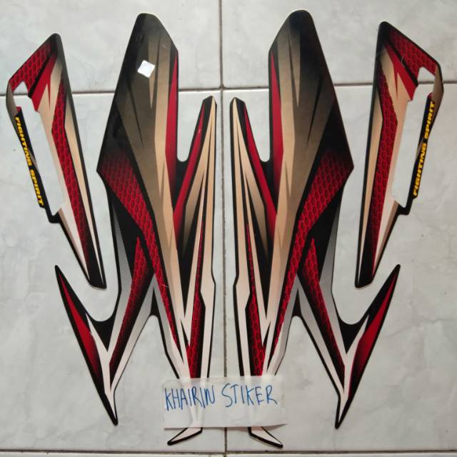 Striping rx king 2005 merah