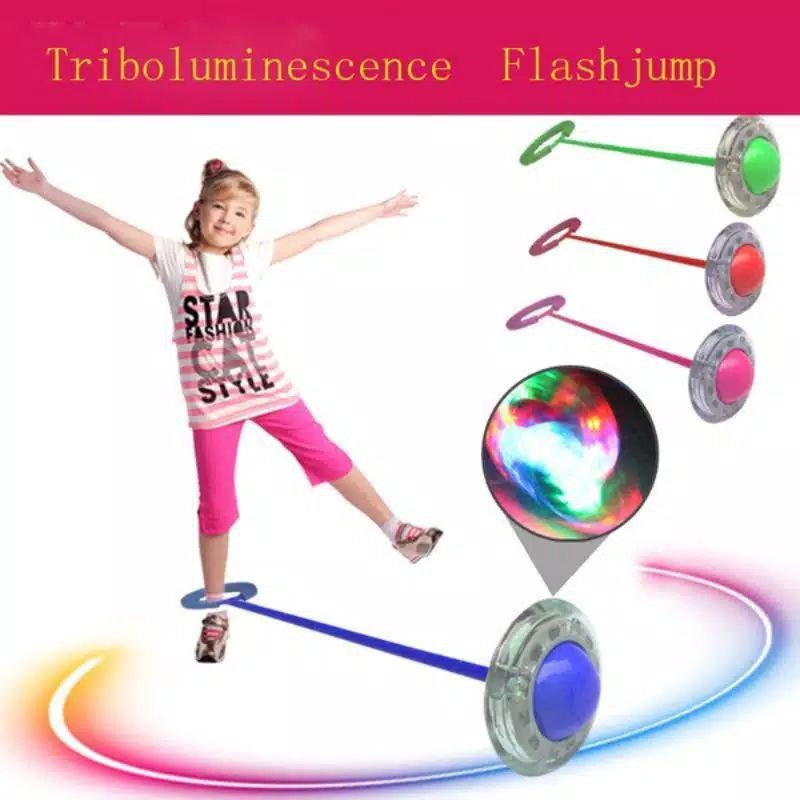 Mainan Hulahup Kaki Lampu Nyala Hula Hoop Jumpball Yoyo Flash Jump LED