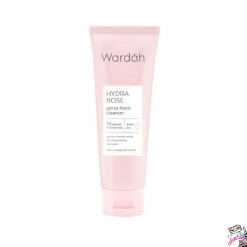 ☃Cutezz_Ching1☃Wardah Hydra Rose Gel To Foam Cleanser 100ml - pembersih wajah untuk kulit kering &amp; kusam