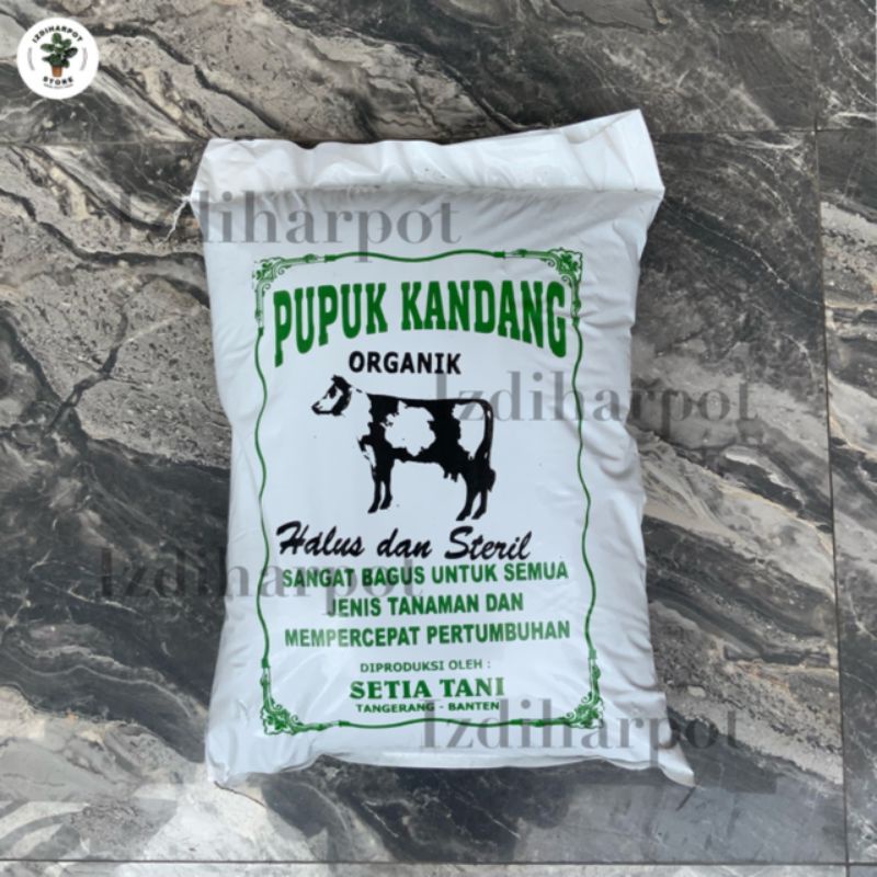 PUPUK KANDANG SAPI HIJAU ORGANIK HALUS DAN STERIL - SABLON HIJAU