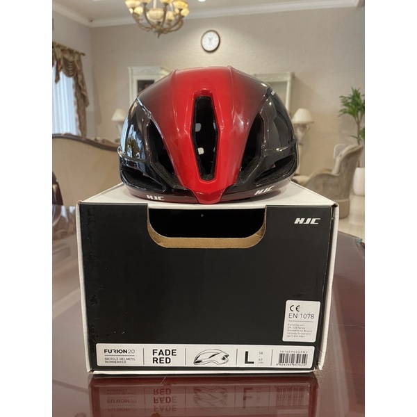 HJC Furion 2.0 Aero Helmet Black Red Size L Used