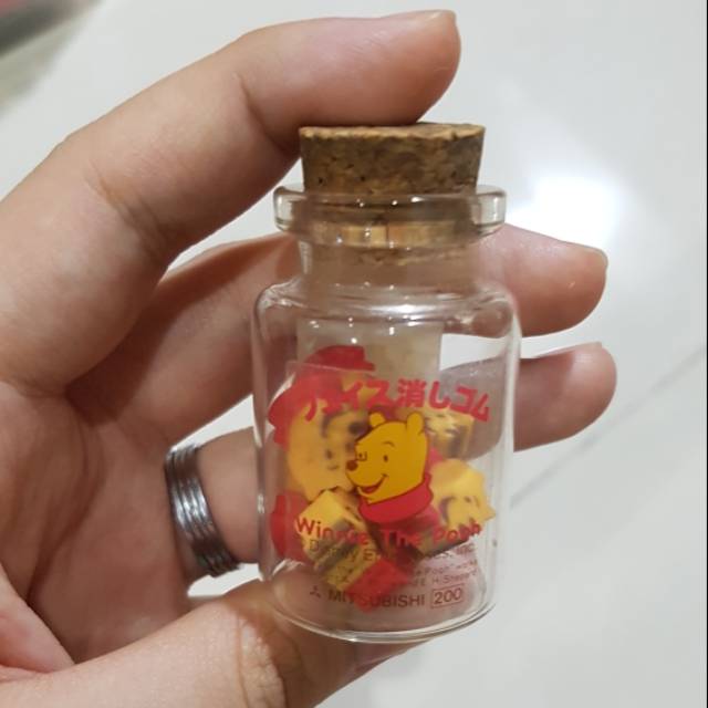 

Japan Diecut Disney Pooh Bottle Eraser / Penghapus Diecut Jepang Disney Pooh Botol Mini