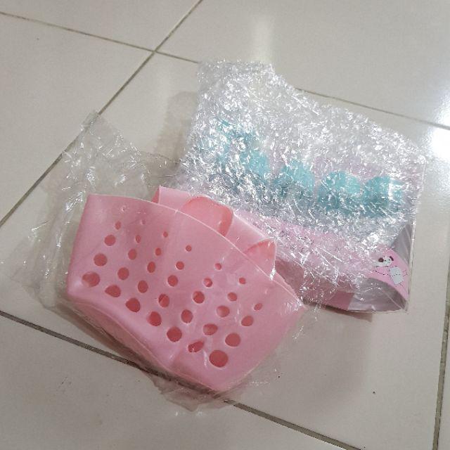 Tempat Spons Cucian Piring/ Gantungan Silikon Spons Cuci Piring /sponge Holder/mini Basket Organizer