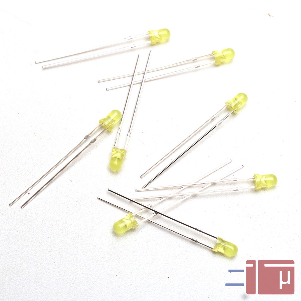 x10 Led 3mm Kuning Diffused Untuk Indikator