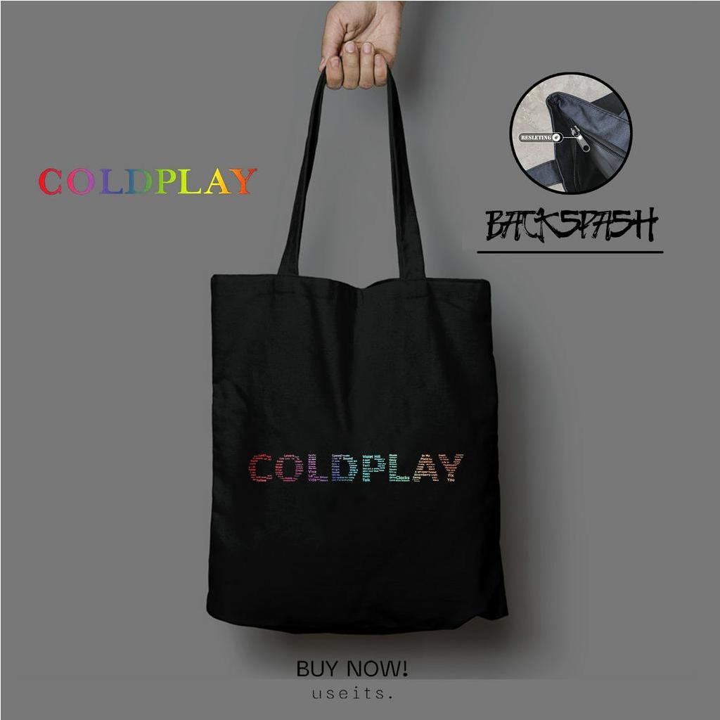 Totebag Tas Band Coldplay World Tour Pria Wanita - COLDPLAY MERCHANDISE