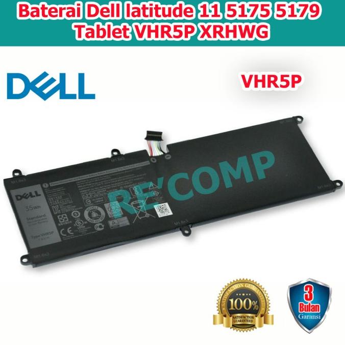 Baterai Battery Dell latitude 11 5175 5179 Tablet VHR5P XRHWG