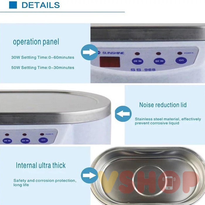 ULTRASONIC CLEANER SUNSHINE SS-968 - MESIN PENCUCI PCB SUNSHINE SS-968