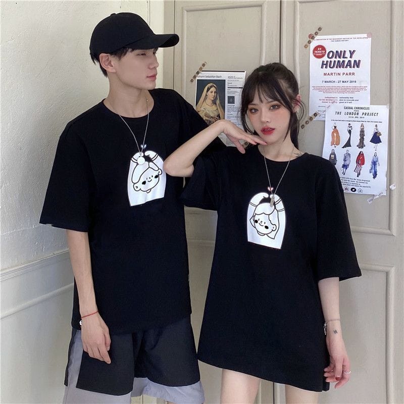 MYSTIQUE.ID-BAJU KAOS COUPLE FULL LOVE T-SHIRT LUCU DAN AESTHETIC