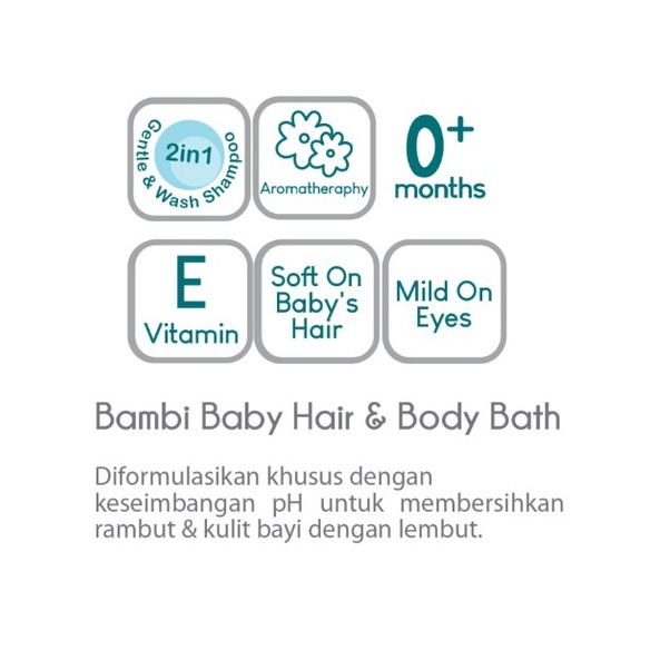 Bambi Baby Hair and Body Bath - 100ml