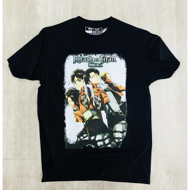 Tshirt Attack on Titan Groups White Shingeki No Kyojin