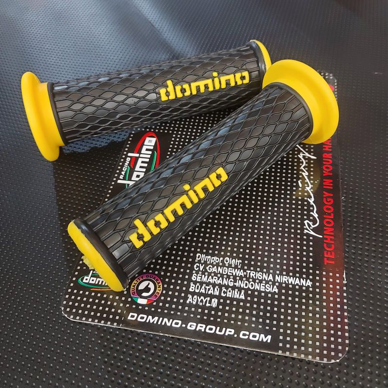 Handgrip Domino Polos super soft, kualitas ori cocok untuk semua motor isi sepasang