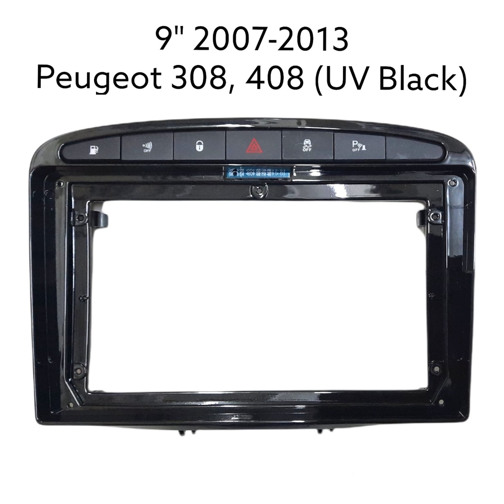 frame headunit android 9 inch peugeot 308 408 2007 - 2013  smsw