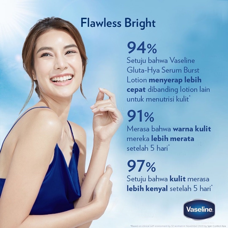 Vaseline Healthy Bright Gluta Hyaluron Niacinamide Serum [Dewy Radiance Pink) | Flawless Bright Gold | Overnight Repair Blue]