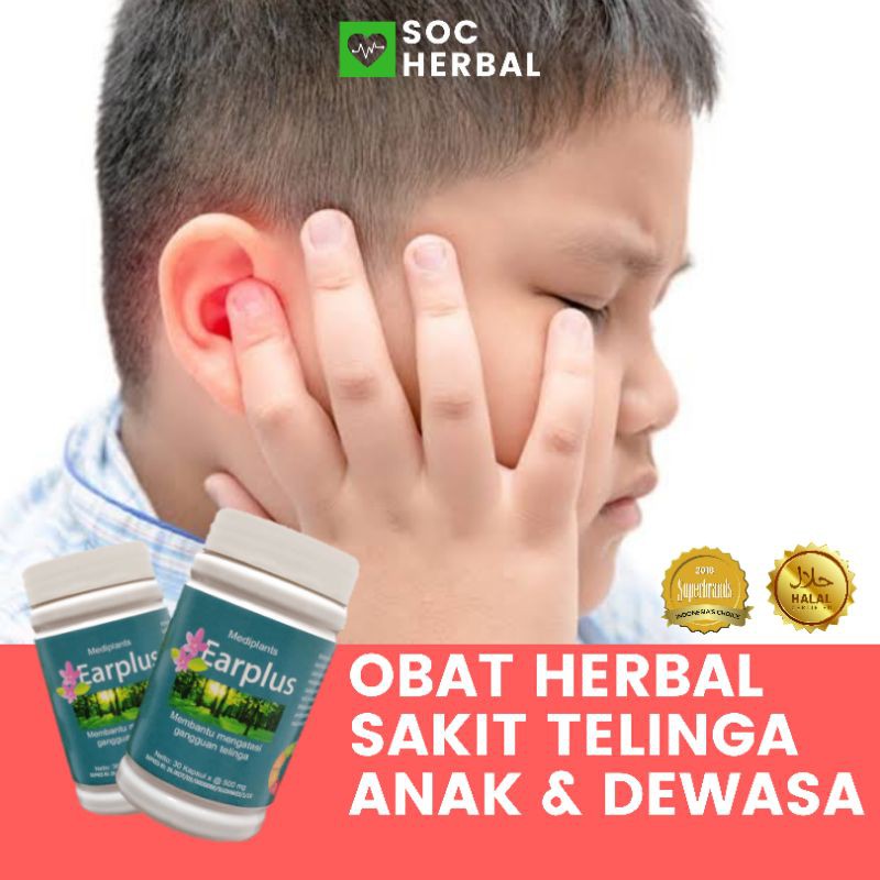 [TERLARIS] EARPLUS Obat Herbal Sakit Telinga Anak Dan Dewasa
