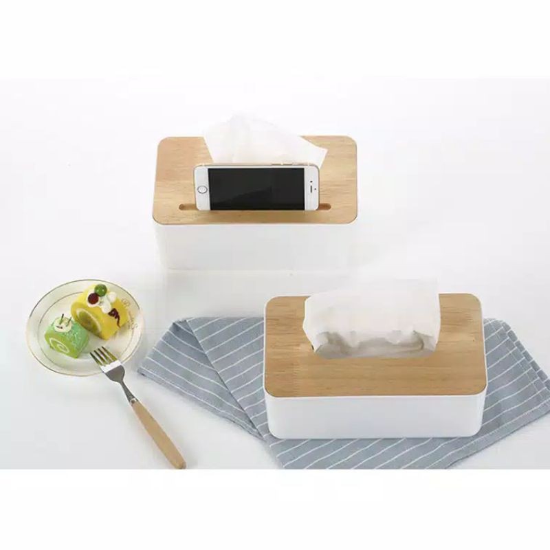 Tissue Box Aesthetic Kotak Tisu Estetik Putih