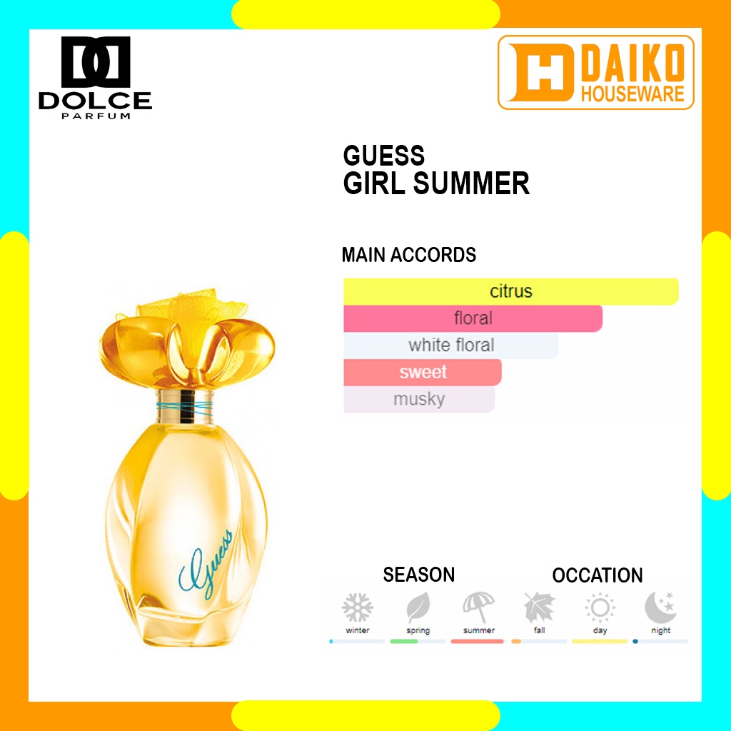 Parfum Girl Summer Women - Inspired Perfume Wanita Wangi Floral Woody Musk Soft Tahan Lama