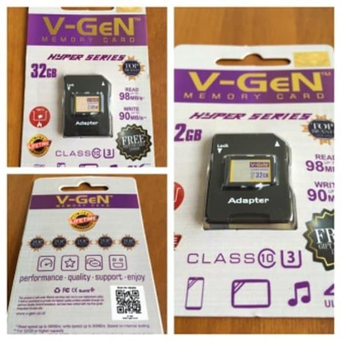 Micro SD CLASS 10.3 Vgen HYPER SERIES 32GB ORI VGeN