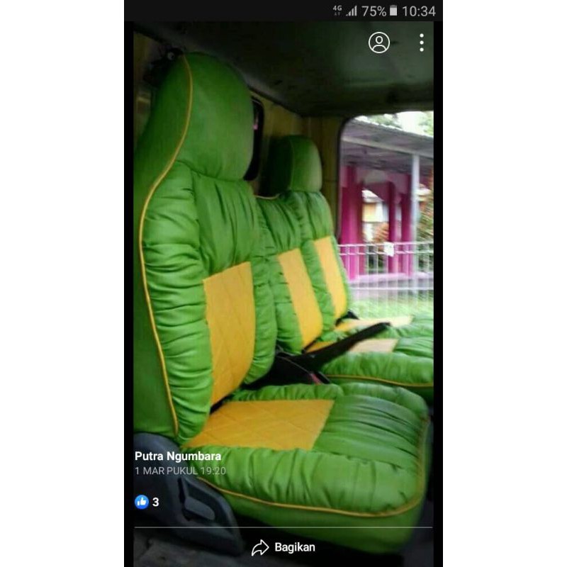 sarung jok truk canter model sofa tahu.