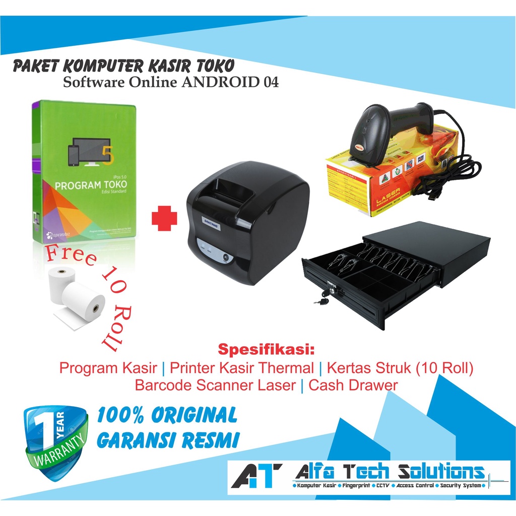 Paket Komputer Kasir Toko Murah Lengkap Original Software Online 04