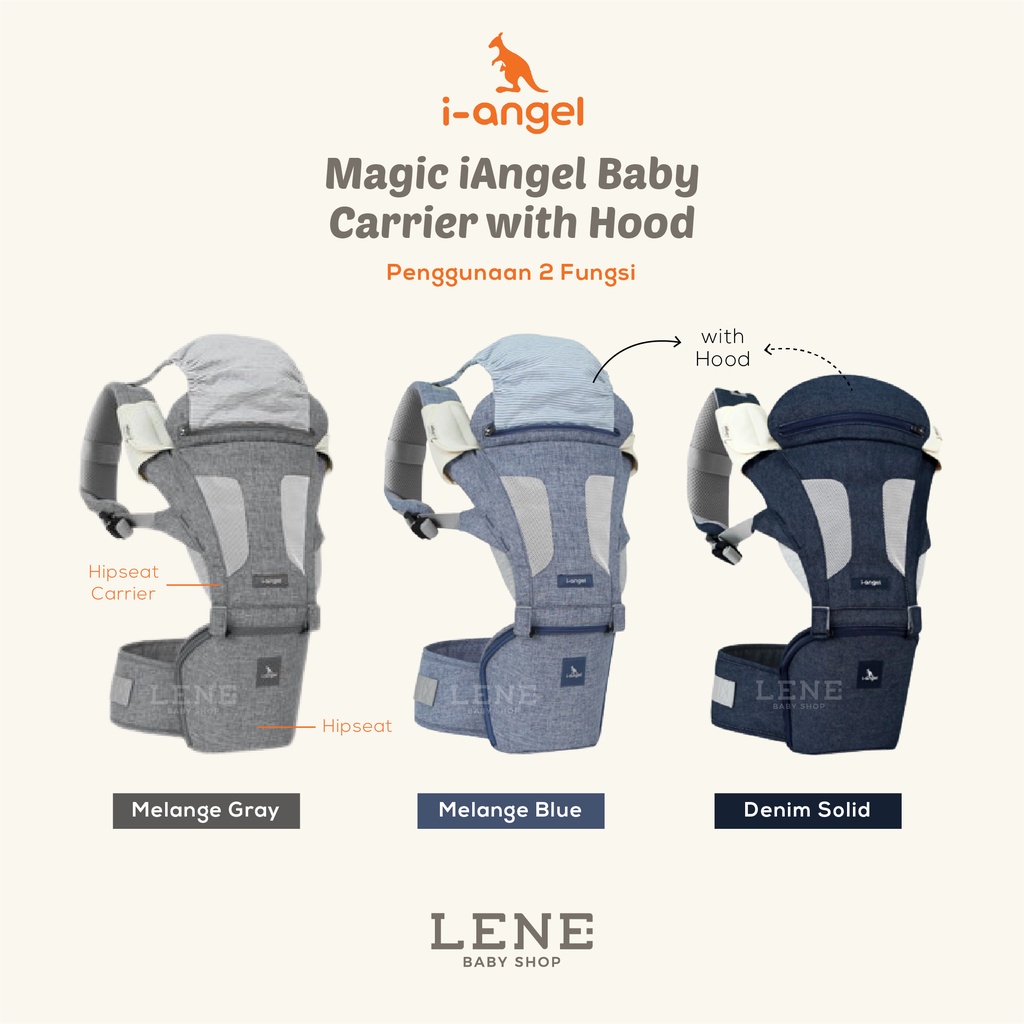 i-Angel 2 Fungsi Magic iAngel Baby Carrier With Hood