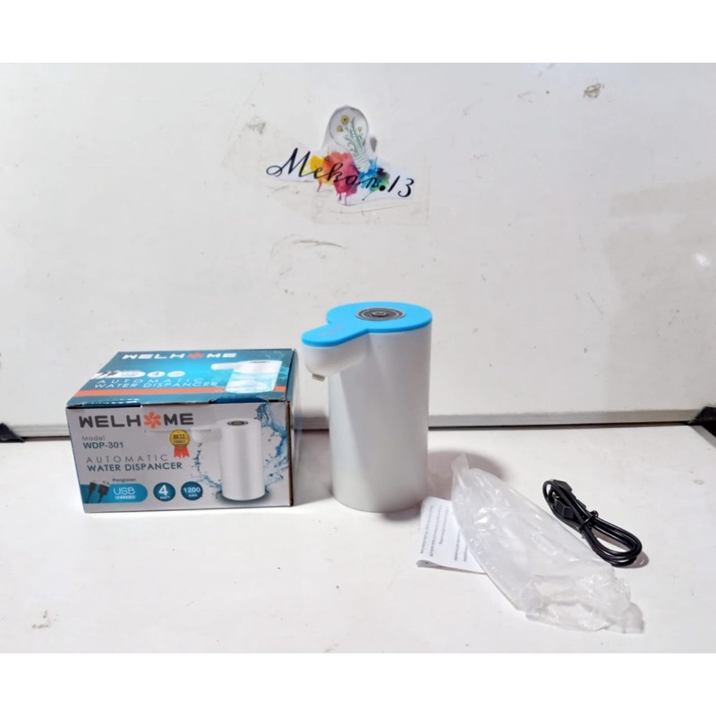 Pompa air galon Welhome Electrik SNI USB Recharge