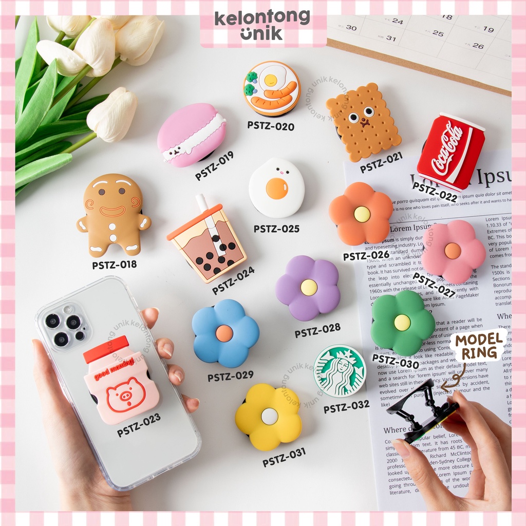 CARTOON - Griptok Ring 3D/ Phone Holder PVC/ Stand HP/ Phone Stand/ Phone Grip