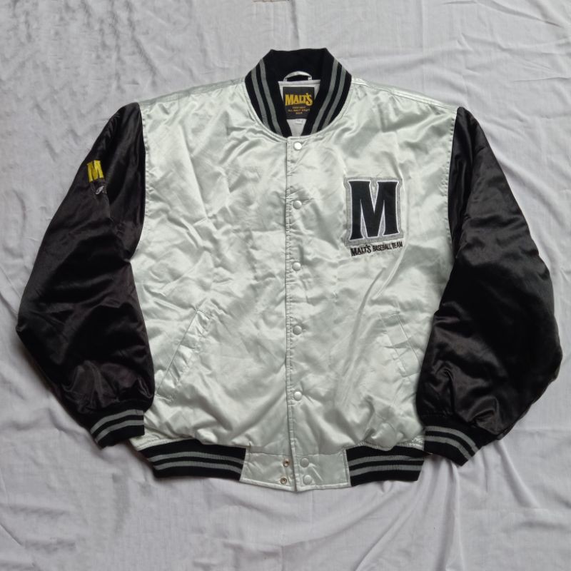 Vintage Varsity Bomber Jacket Malt's Tea 90's