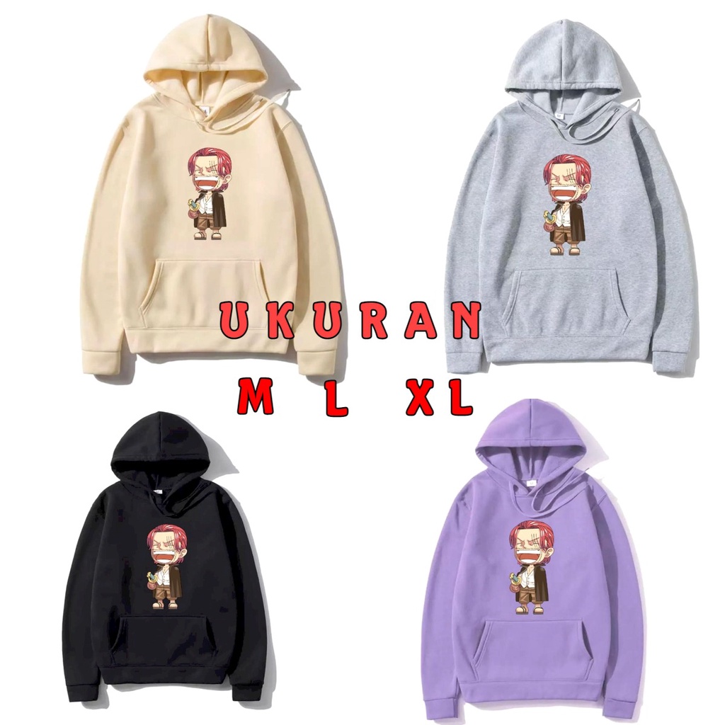 Asgard777 - Hoodie SHANKS ONE PIECE / Hoodie / Hoodie pria / hodie / sweater / sweater pria / sweater polos / hoodie cewek