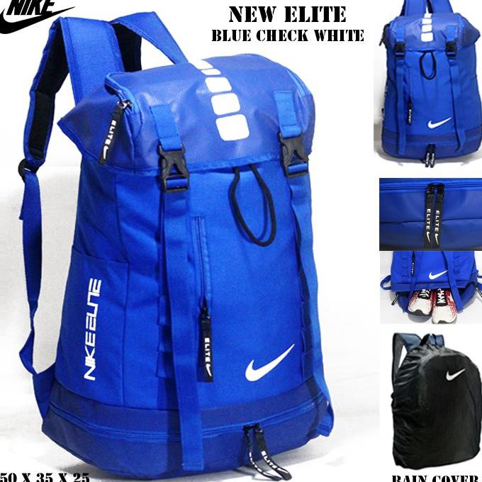 Tp749476- Ransel Nike New Elite / Tas Punggung Backpack Pria Wanita Nike New - Blck Grey Tosca
