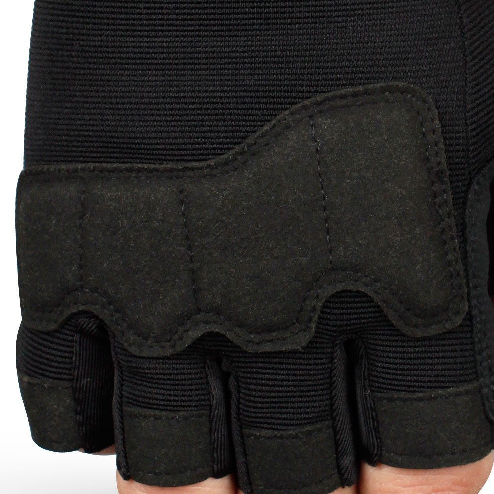 JIUSUYI Sarung Tangan Tactical Half Finger Sporting Gloves Size L - A6 - Black